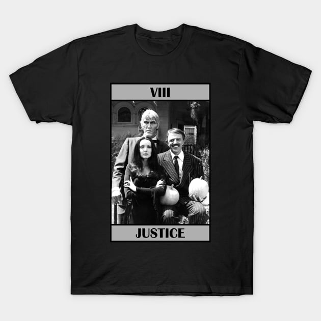 Justice Tarot T-Shirt by Gwraggedann